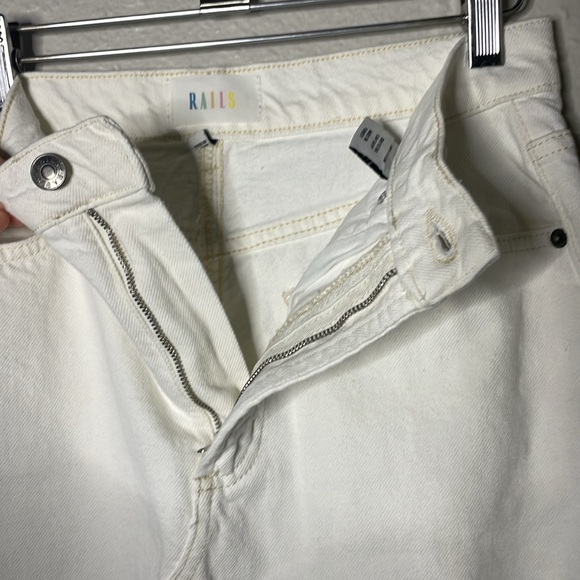 Rails highland denim midi White split back size 27 - Picture 10 of 12
